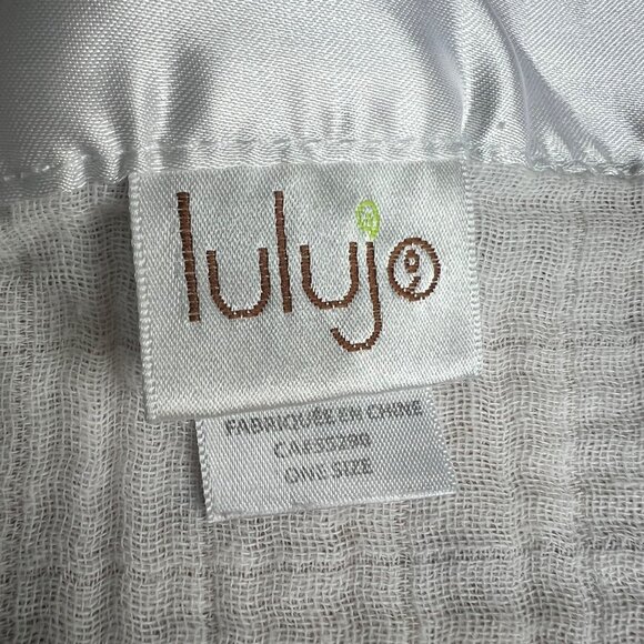 Lulujo‎ Giraffe Lovey Baby Security Blanket Blankie Muslin Cotton Satin Edge - Picture 2 of 5